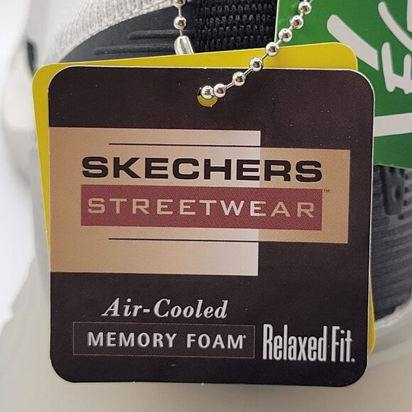 Skechers Romello Varsper Mens 11 Shoes Light Gray Casual Slip On Sneakers - Picture 8 of 12